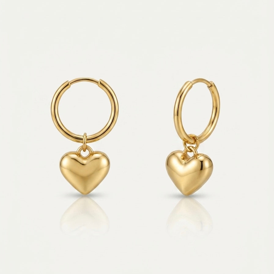 DROPPING HEART HOOP